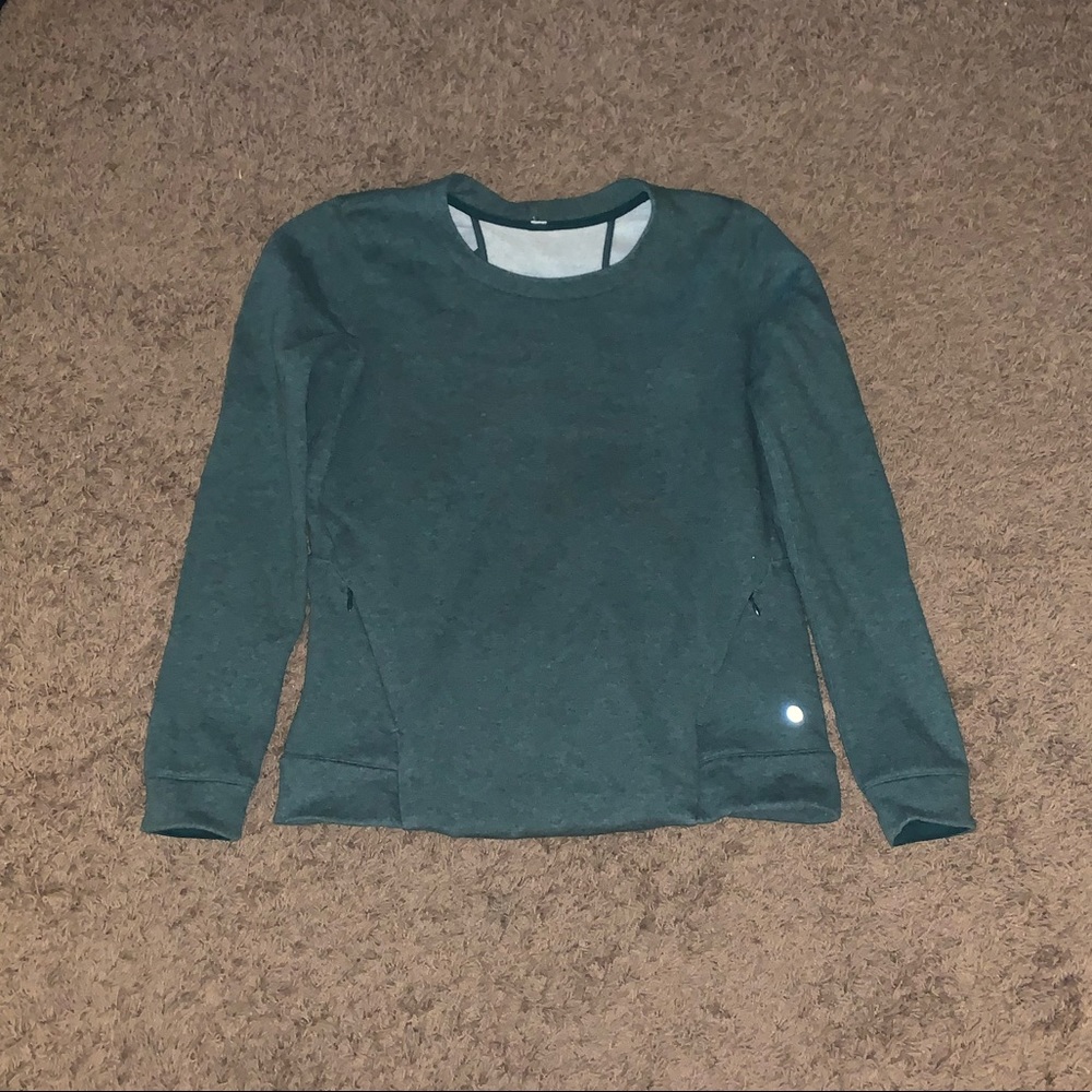 Teal lululemon pullover sweatshirt